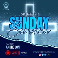 Sunday Service Template Square (1:1)