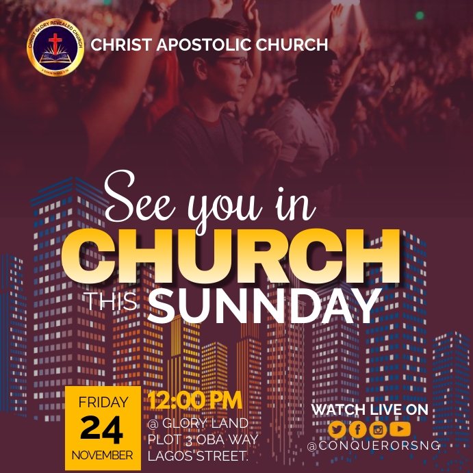 Copy of SUNDAY SERVICE TEMPLATE | PosterMyWall