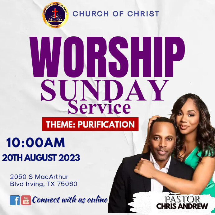 Sunday service template | PosterMyWall