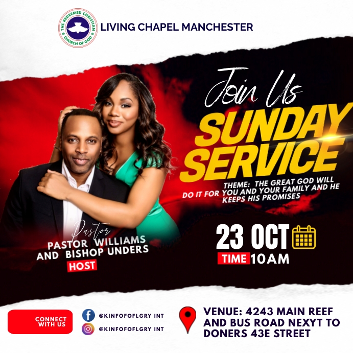 SUNDAY SERVICE TEMPLATE | PosterMyWall