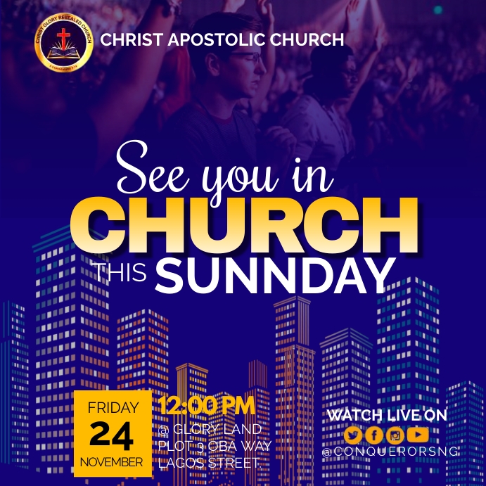 Copy of SUNDAY SERVICE TEMPLATE | PosterMyWall