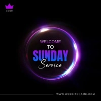 Sunday Service Video Template Instagram Post