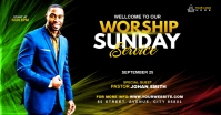 Sunday Service Worship Advert Facebook 广告 template