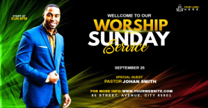 Negro Worship Service Facebook Ad Template