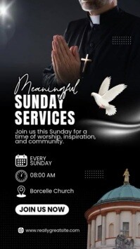 SUNDAY SERVICES História do Instagram template