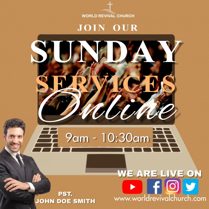 Sunday Service Posts Sunday services Template | PosterMyWall
