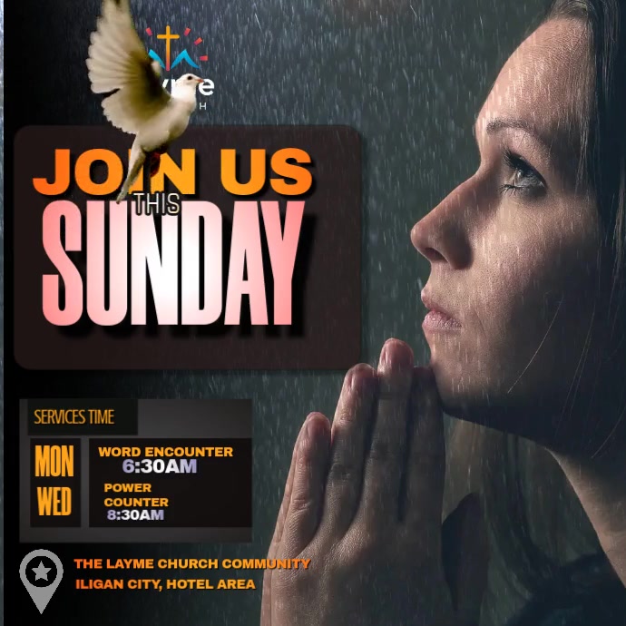 Copy of Sunday Services Poster | PosterMyWall