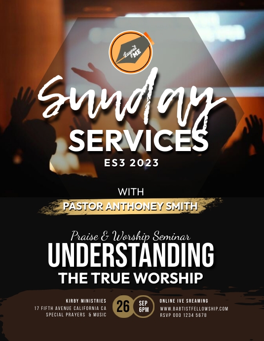 Sunday Services Template | PosterMyWall