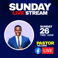 sunday stream Publicação no Instagram template