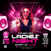 Sunday Takeover Ladies Night Party Instagram 帖子 template