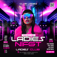 Sunday Takeover Ladies Night Party Instagram-bericht template