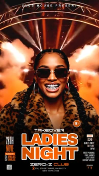 Sunday Takeover Ladies Night Party История на Instagram template