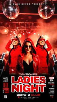 Sunday Takeover Ladies Night Party Instagram Story template