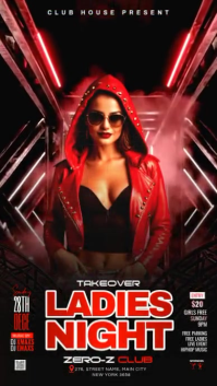 Sunday Takeover Ladies Night Party Instagram Story template