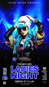 Sunday Takeover Ladies Night Party Instagram Story Video template