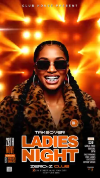 Sunday Takeover Ladies Night Party Instagram Story Video template