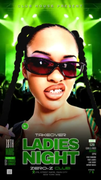 Sunday Takeover Ladies Night Party Instagram Story Video template