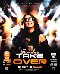Sunday Takeover Ladies Night Party Instagram Portrait Video template