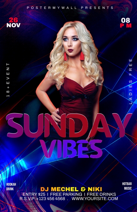 sunday vibes Tabloid template