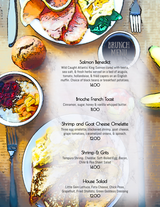 Weekend Set Menu Design Sunday Weekend Brunch menu Ithempulethi | PosterMyWall
