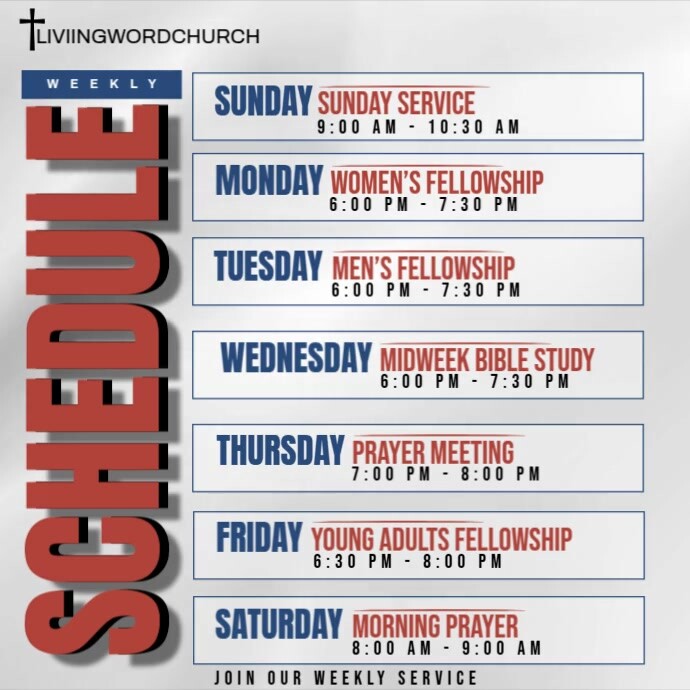 Modèle Sunday Weekly Service Template | PosterMyWall