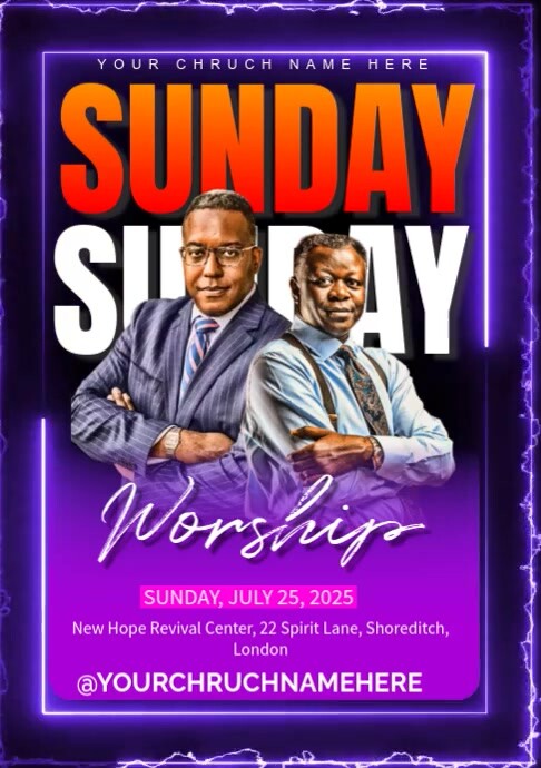 sunday worship Template | PosterMyWall