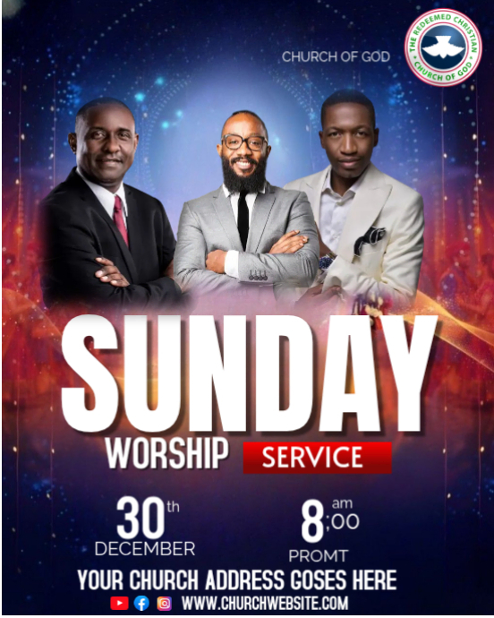 SUNDAY WORSHIP Template | PosterMyWall