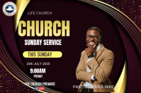 SUNDAY WORSHIP Poster template