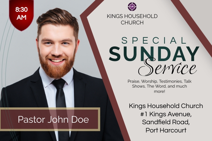 Sunday Worship invite Template | PosterMyWall
