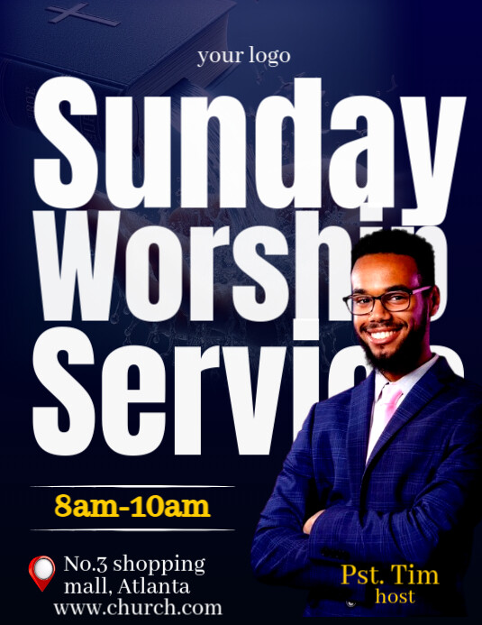 sunday worship invite Template | PosterMyWall