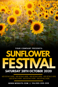 140 Sunflower Customizable Design Templates Postermywall