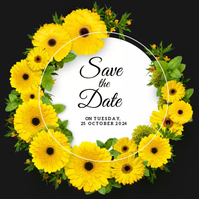 Sunflower Invitation Template PosterMyWall Sunflower Invitation Template PosterMyWall