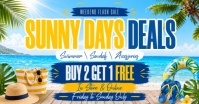 Sunny Days Deals Imagen Compartida en Facebook template