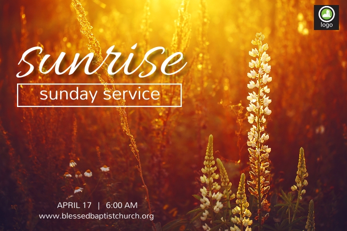 Sunrise Rise Service SUNRISE service Template | PosterMyWall