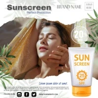 sunscreen instagram post template