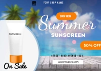 Sunscreen Sale A3 template