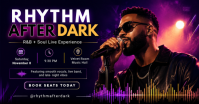 Black R&B Live Music Event Facebook Shared Image Template