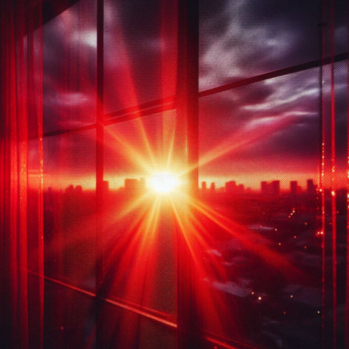 Sunset background Instagram Post template