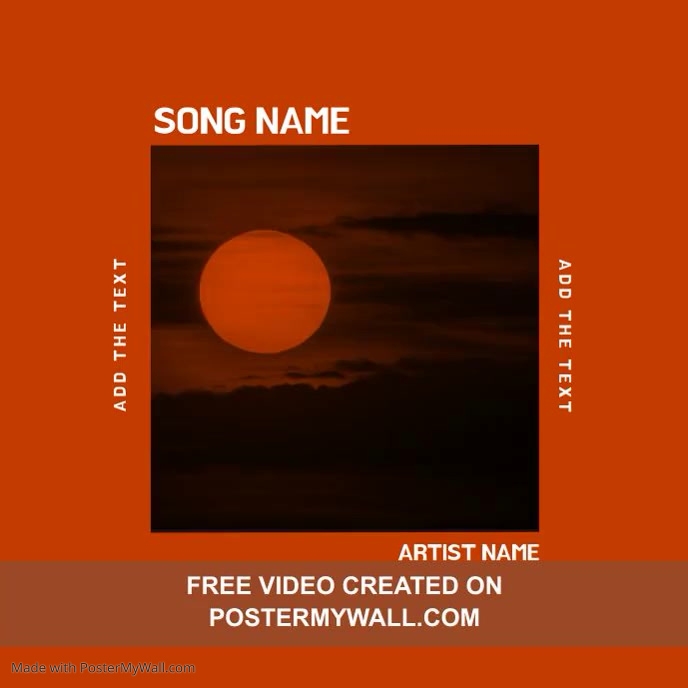 Sonnenuntergang Beste Album Cover Video Vorlagen Vorlage Postermywall