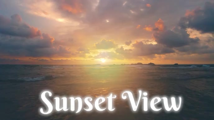 Sunset view Digital Display (16:9) template