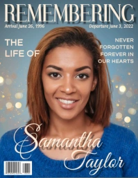 Sunset Funeral Flyer template