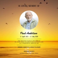 Funeral Post Template | PosterMyWall