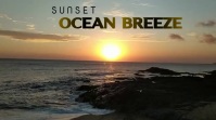 Sunset sea video Pantalla Digital (16:9) template