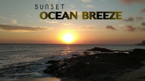 Sunset sea video Ekran reklamowy (16:9) template