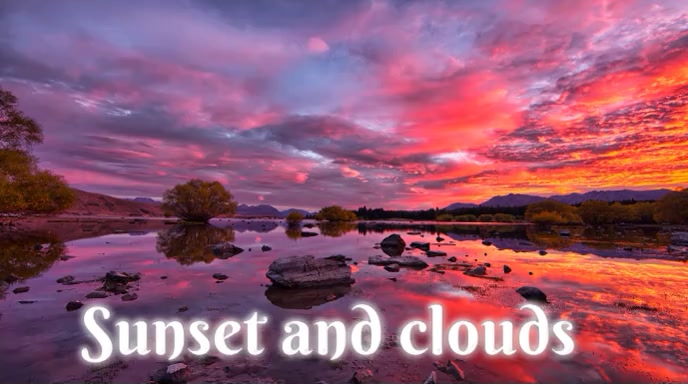 Sunset view Digital Display (16:9) template