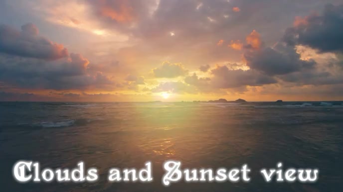 Sunset view Digital Display (16:9) template