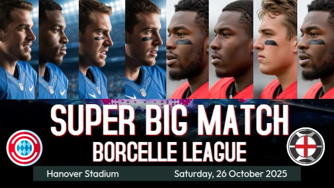 Plantilla de Super Big Match | PosterMyWall