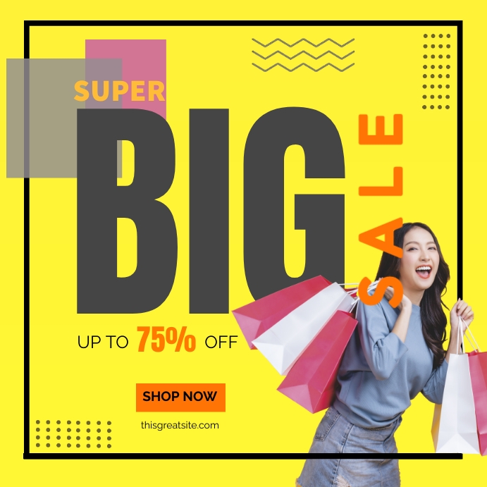 Super Big Sale Instagram Post Template | PosterMyWall