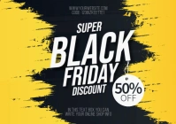Super Black Friday Discount A4 template