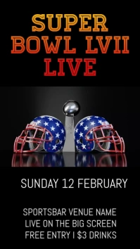 Super Bowl (1) Affichage numérique (9:16) template